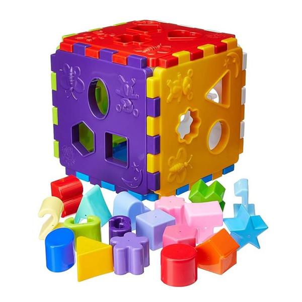 Imagem de Brinquedo Educativo Cubo Didático com Blocos