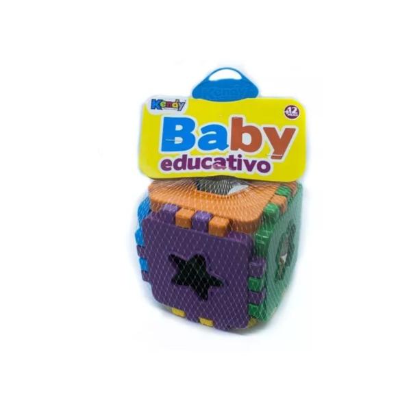 Imagem de Brinquedo Educativo Cubo Didático De Encaixe Baby Educativo 