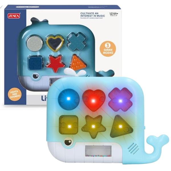 Imagem de Brinquedo Educativo Didático Baleia Som e Luz CBS0308 - Castela