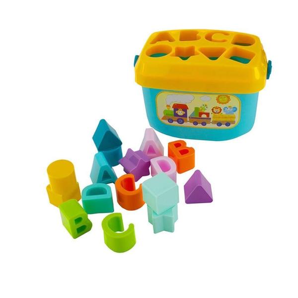 Imagem de Brinquedo Educativo Didático Encaixe Bloco Bebe Infantil 17P