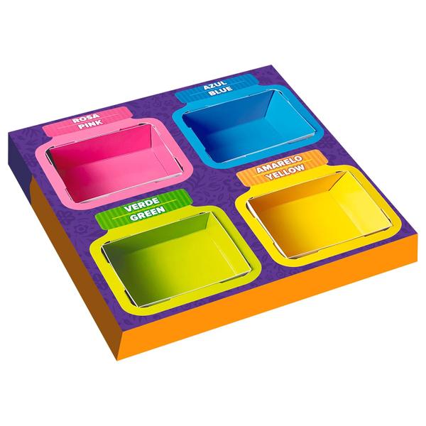 Brinquedo Educativo Dora Aventureira Cores & Potes Com 40 Peças E