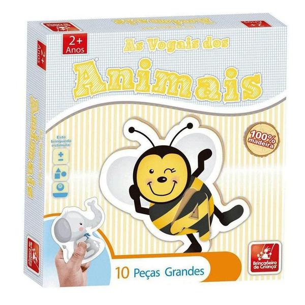 Imagem de Brinquedo Educativo E Pedagógico Vogais Dos Animais