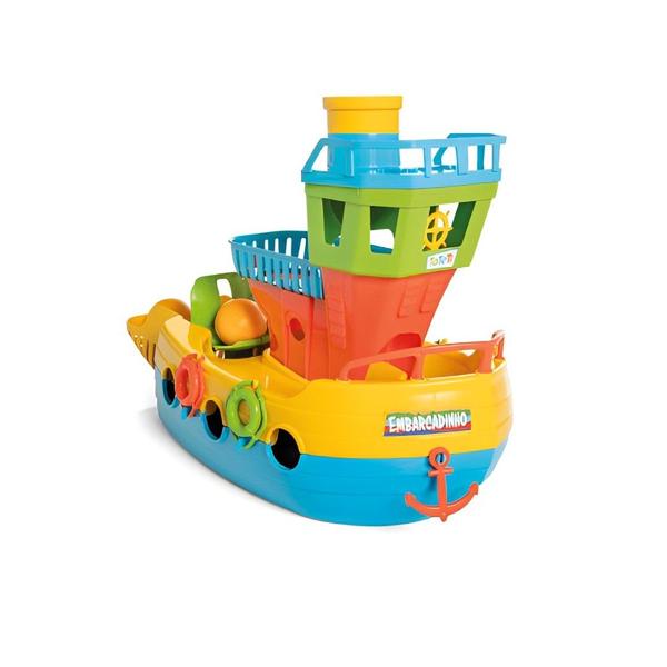 Brinquedo Educativo Embarcadinho Com 5 Peças Empilháveis Coloridas - Tateti - TA TE TI Imagem de Brinquedo Educativo Embarcadinho Com 5 Peças Empilháveis Coloridas - Tateti