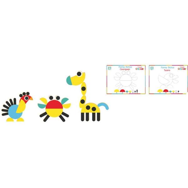 Brinquedo Educativo Forma Bichos em Madeira - Nig Brinquedos Imagem de Brinquedo Educativo Forma Bichos em Madeira