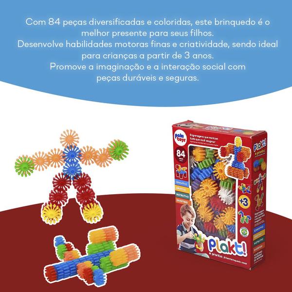 Imagem de Brinquedo Educativo Formar Coloridas Didático Plástico