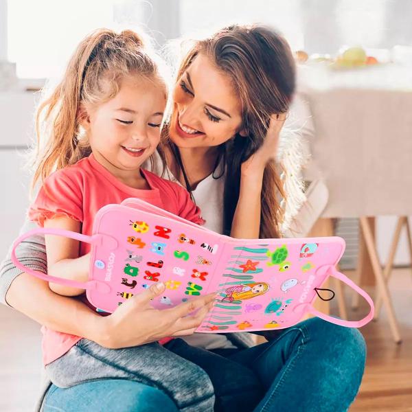 Imagem de Brinquedo Educativo Infantil Maleta de Atividades Aprendizados Pedagógica Montessori Sensorial Diversão para Bebês Crianças