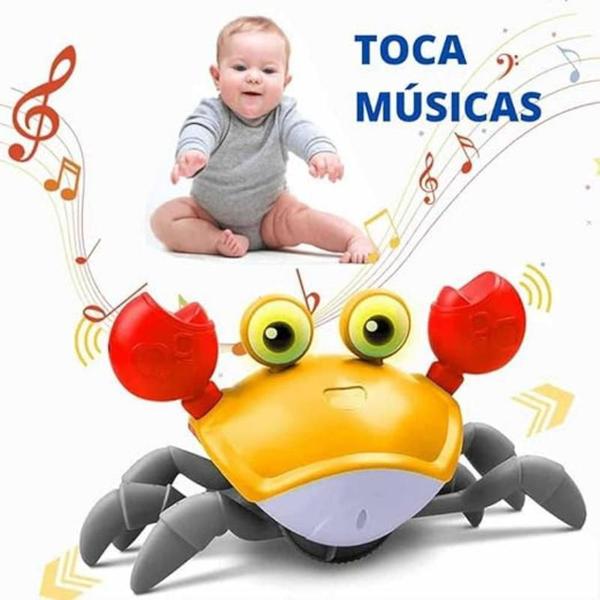 Imagem de Brinquedo Educativo Interativo Infantil Bebê Caranguejo