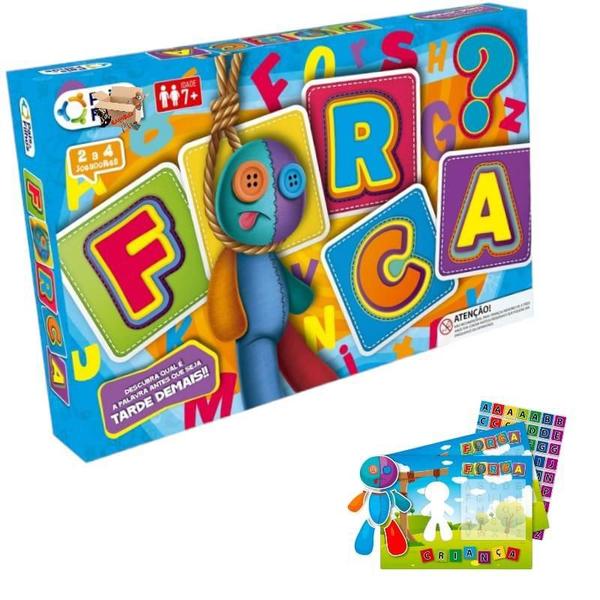 Imagem de Brinquedo Educativo Jogo De Tabuleiro Jogo Da Forca