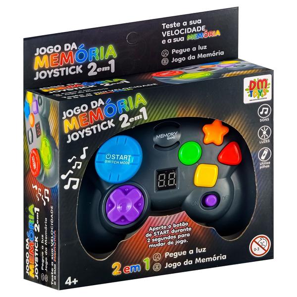Brinquedo Educativo Joystick Jogo Da Memória E Pegue A Luz Com Som E Luz 64 Niveis - Dm Toys Imagem de Brinquedo Educativo Joystick Jogo Da Memória E Pegue A Luz Com Som E Luz 64 Niveis