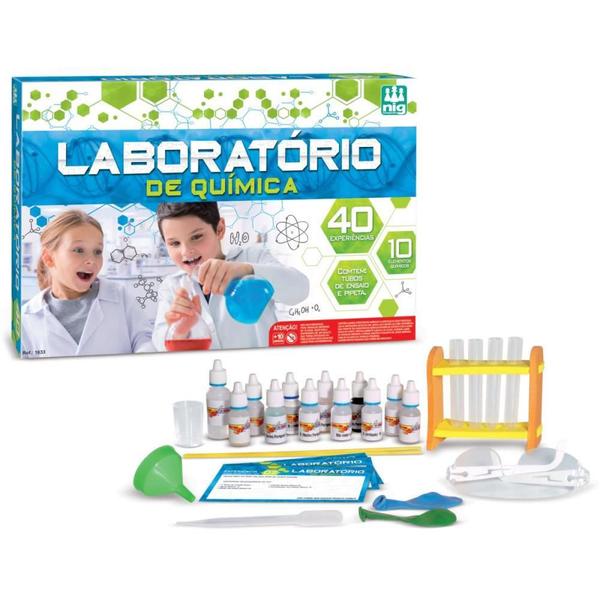 Imagem de Brinquedo Educativo Laboratório de Química - 40 Experimentos