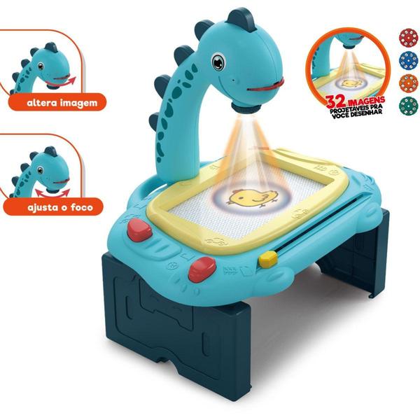 Brinquedo Educativo Lousa Mágica Projetora Dino Toyng Imagem de Brinquedo Educativo Lousa Mágica Projetora Dino Toyng