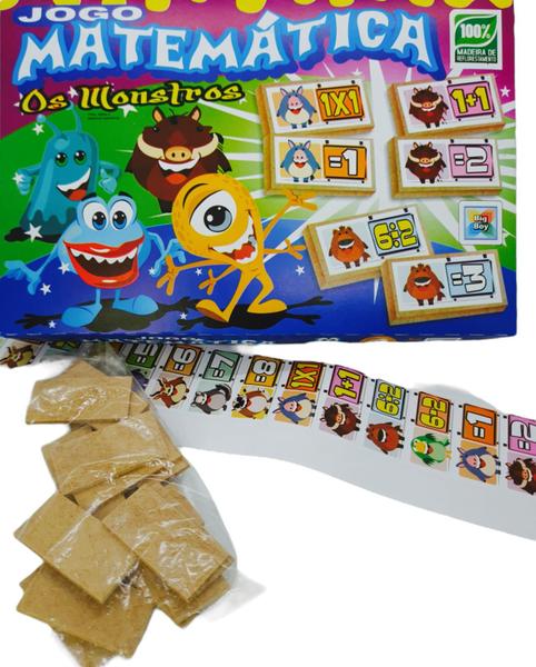 Brinquedo Educativo MDF-Jogo Matemática-Jogo Pedagógico - Big boy Imagem de Brinquedo Educativo MDF-Jogo Matemática-Jogo Pedagógico