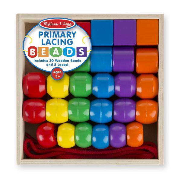 Imagem de Brinquedo educativo Melissa & Doug Primary Lacing Beads