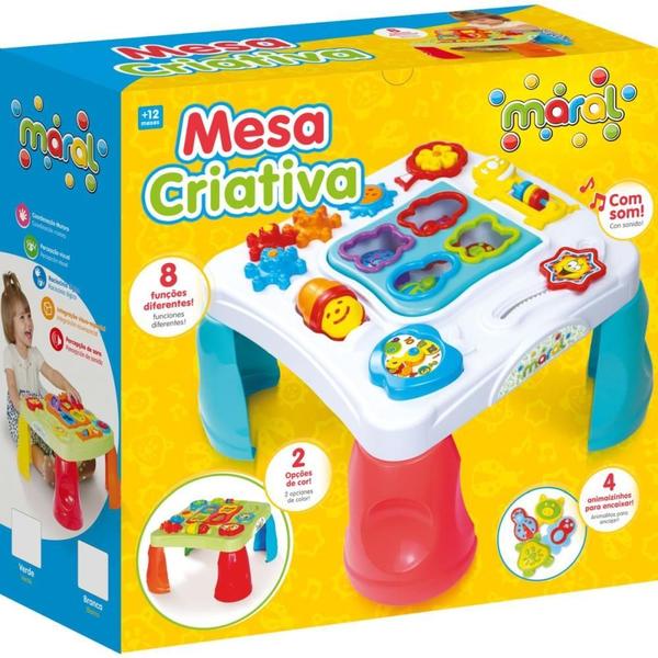 Imagem de Brinquedo Educativo Mesa Criativa C/SOM Branca