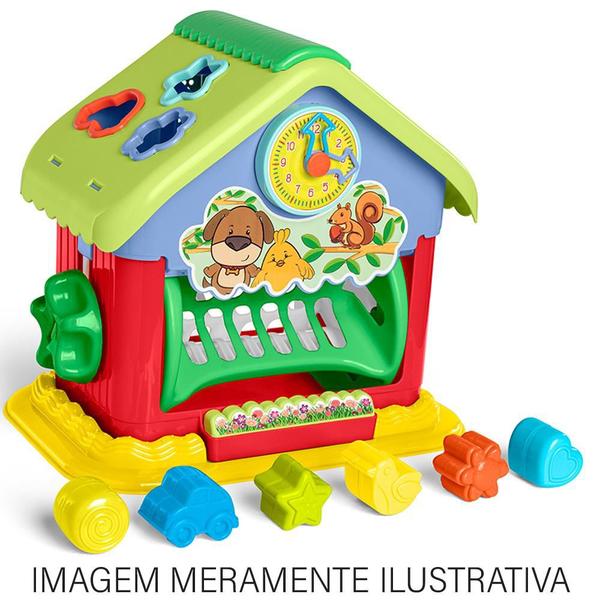 Imagem de Brinquedo Educativo Mini House Tateti Brinquedos Amarelo 18m+ 847