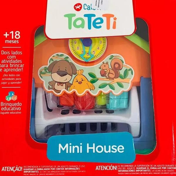 Imagem de Brinquedo Educativo Mini House Tateti Brinquedos Azul 18m+ 847