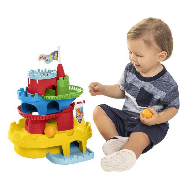 Imagem de Brinquedo Educativo Monta Castelo Tateti 893 10 Peças Para Encaixar