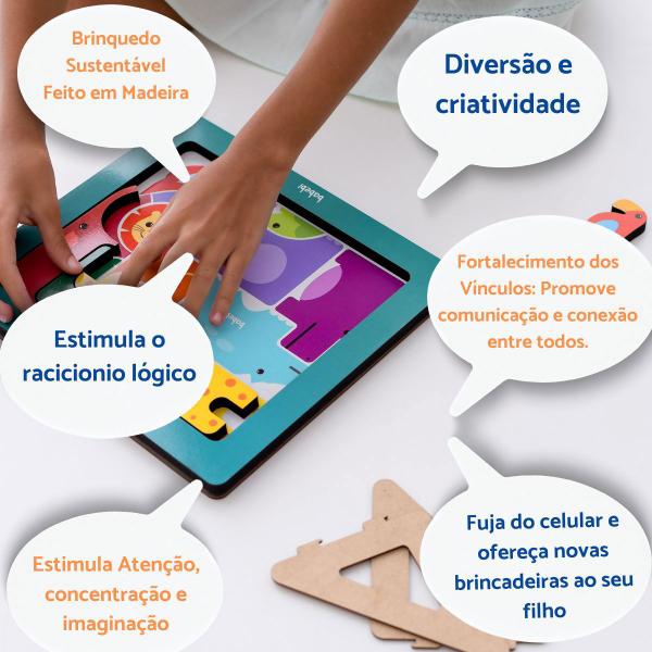 Imagem de Brinquedo Educativo Montar Encaixar Criança Autismo Presente Criança Menino Menina 3 4 5 anos TEA Autista