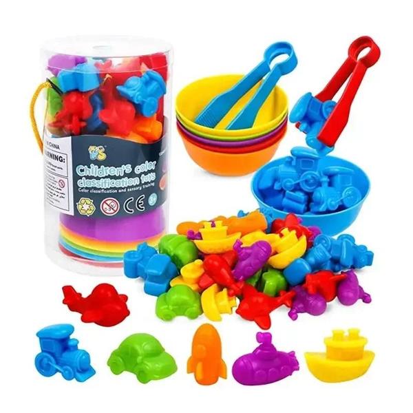 Brinquedo Educativo Montessori de Arco-Íris - Contagem, Matemática e Cognição para Bebês Imagem de Brinquedo Educativo Montessori de Arco-Íris - Contagem, Matemática e Cognição para Bebês