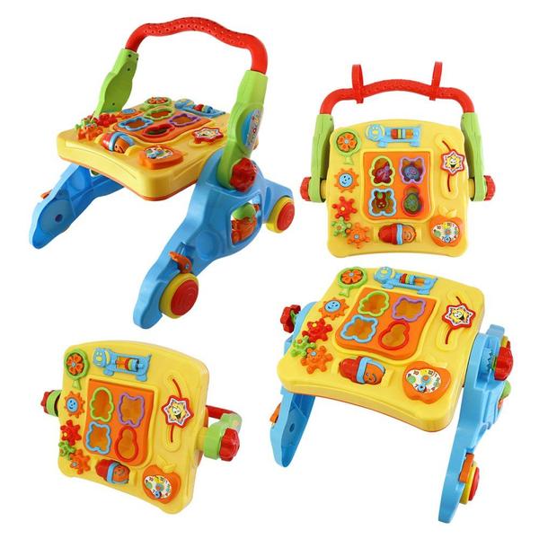 Brinquedo Educativo Multifuncional Colorido para Bebê - Andador, Mesa de Atividades e Mais, 4 Funções de Crescimento - Maral Imagem de Brinquedo Educativo Multifuncional Colorido para Bebê - Andador, Mesa de Atividades e Mais, 4 Funções de Crescimento