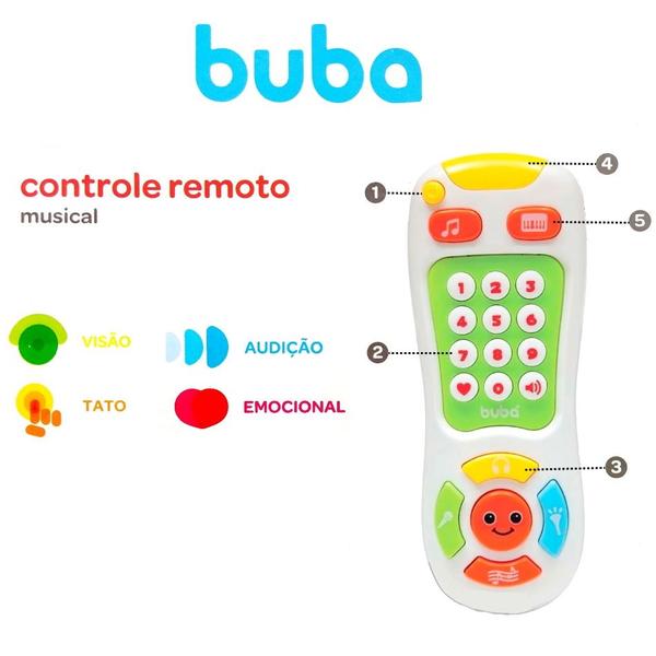 Imagem de Brinquedo Educativo Musical controle Remoto Musical Luzes - Branco