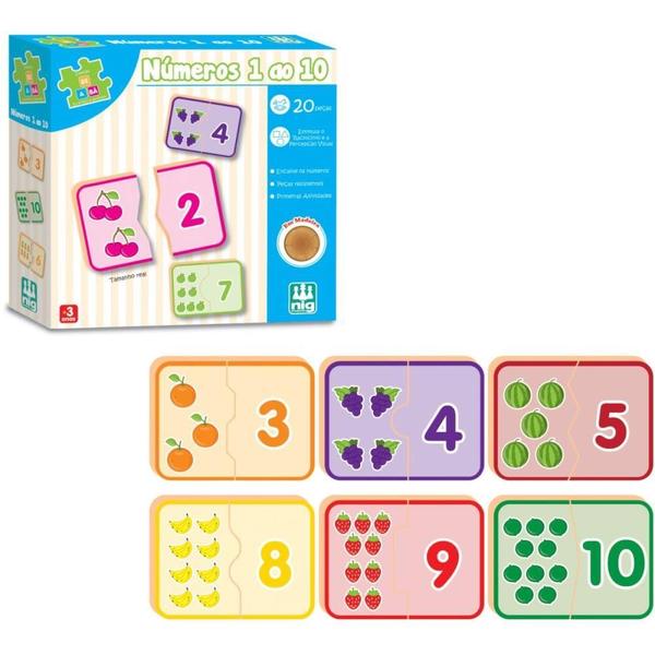 Imagem de Brinquedo Educativo Numeros 0 a 10