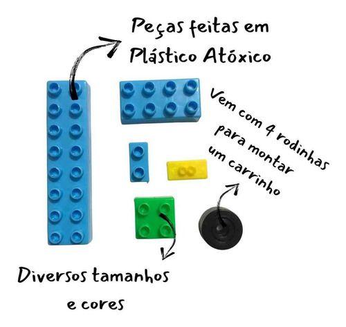 Imagem de Brinquedo Educativo Peças De Encaixe Montando Tudo 80pçs