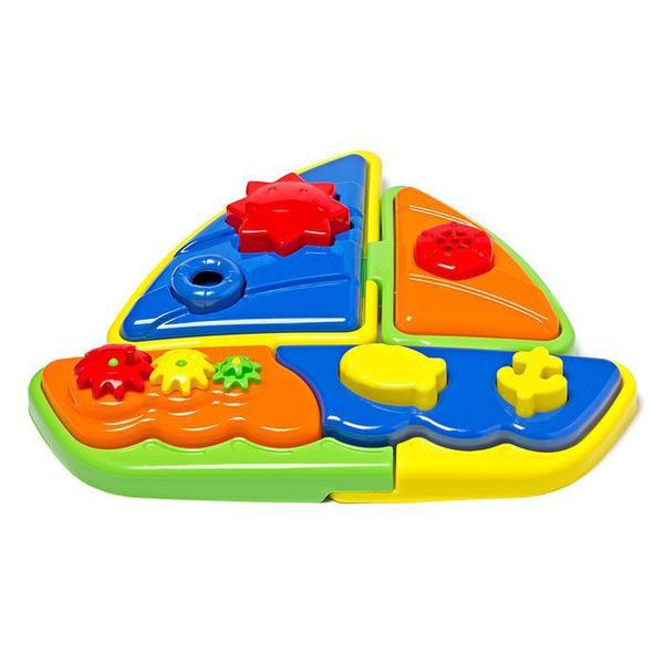 Imagem de Brinquedo Educativo Pedagogico Bebe Quebra Cabeça Play Time - Cotiplas