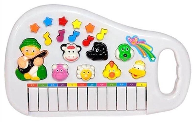 Brinquedo Educativo Piano Infantil Animais da Fazenda Pilha - Toys Imagem de Brinquedo Educativo Piano Infantil Animais da Fazenda Pilha