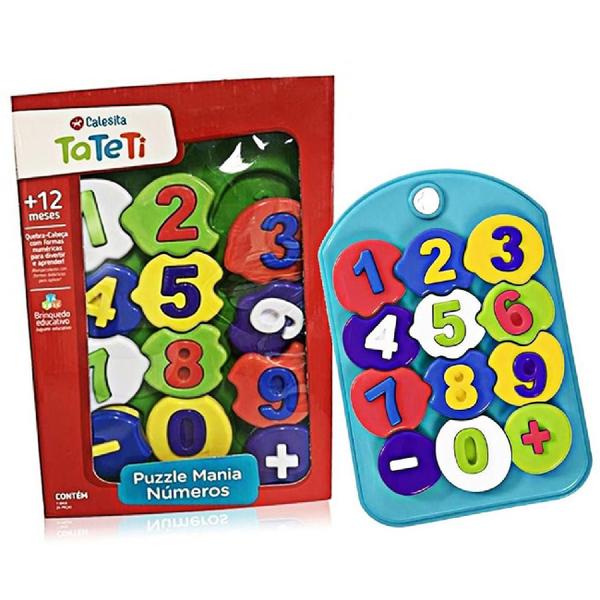 Brinquedo Educativo Puzzle Mania Números Calesita - Ta Te Ti Imagem de Brinquedo Educativo Puzzle Mania Números Calesita