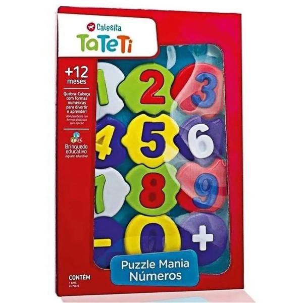 Brinquedo Educativo Puzzle Mania Números Calesita - Ta Te Ti Imagem de Brinquedo Educativo Puzzle Mania Números Calesita