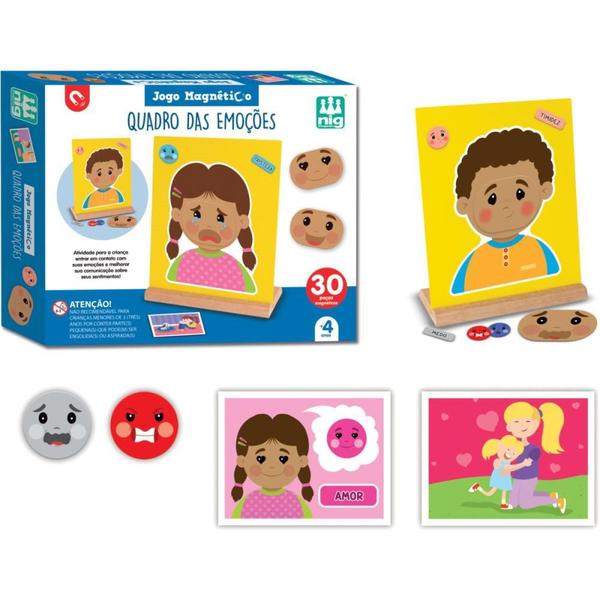 Imagem de Brinquedo Educativo Quadro das Emoções - 30 Peças