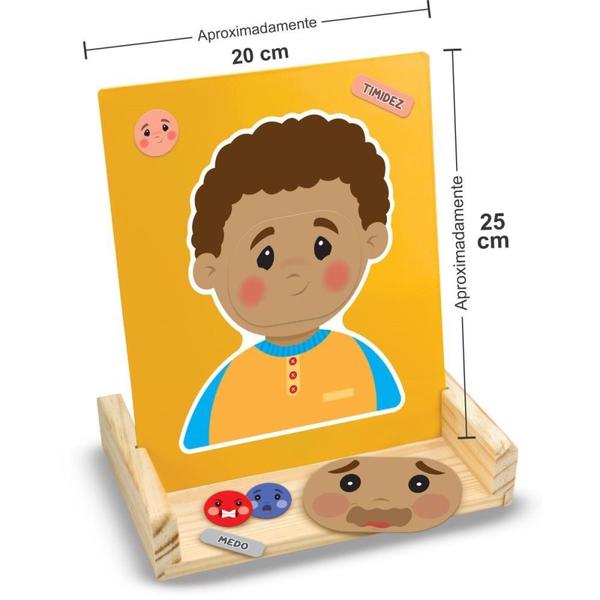 Imagem de Brinquedo Educativo Quadro das Emocoes 30PCS