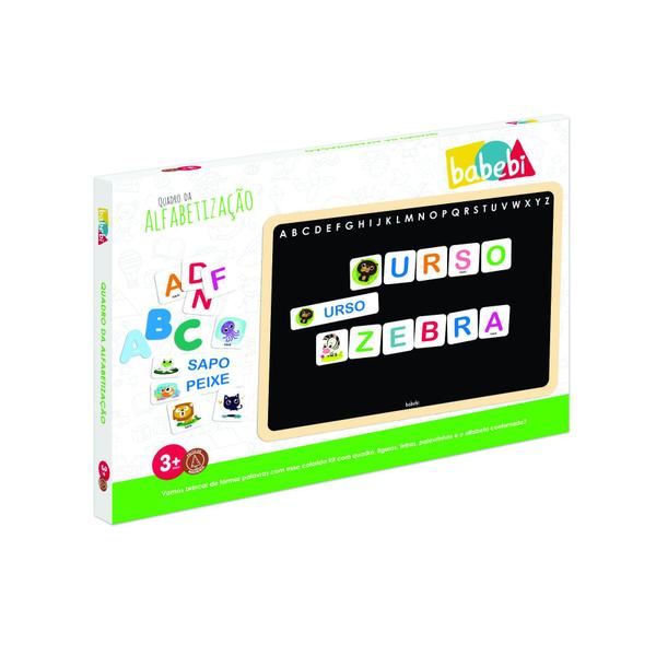 Imagem de Brinquedo Educativo Quadro Infantil Letras Do Alfabeto