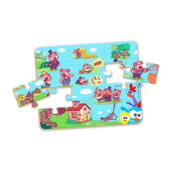 Brinquedo Educativo Quebra Cabeça Contos Galinha Pintadinha - Nig Brinquedos Imagem de Brinquedo Educativo Quebra Cabeça Contos Galinha Pintadinha - Nig Brinquedos