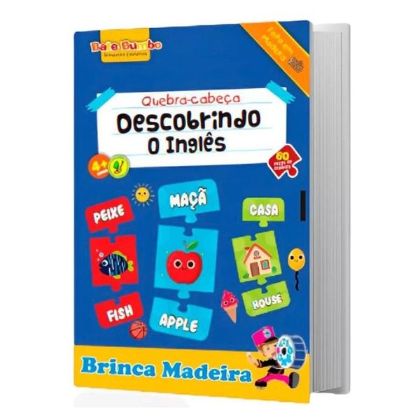 Imagem de Brinquedo Educativo Quebra Cabeça Descobrindo O Inglês