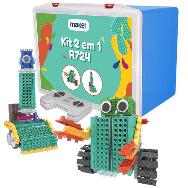 Imagem de Brinquedo Educativo Robótica Robô Controle Remoto 2 em 1 - R724