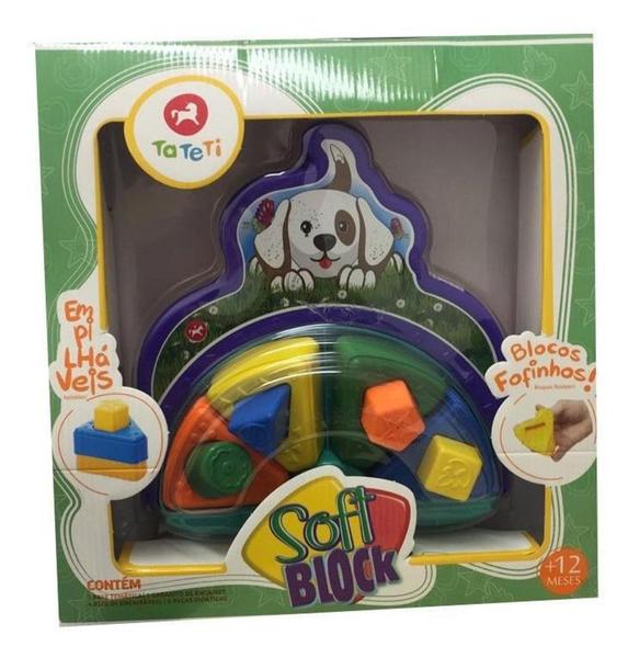 Imagem de Brinquedo Educativo Soft Block Cachorrinho - Ta Te Ti