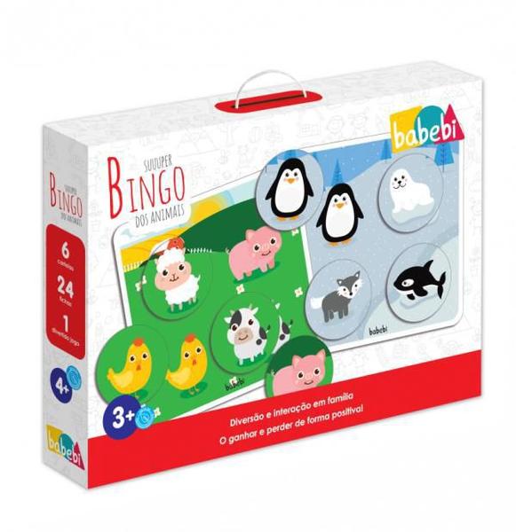 Imagem de Brinquedo Educativo Super Bingo dos Animais - Babebi