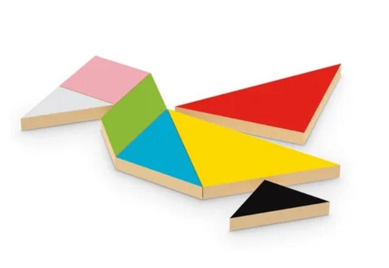 Imagem de Brinquedo Educativo Tangram Colors 7 Pçs Madeira Junges 626 - JUNGEE