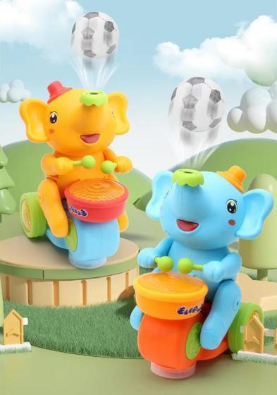 Imagem de Brinquedo Elefante Equilibrista Com Luzes Divertidas E Sons Interativos + 2 Bolinhas