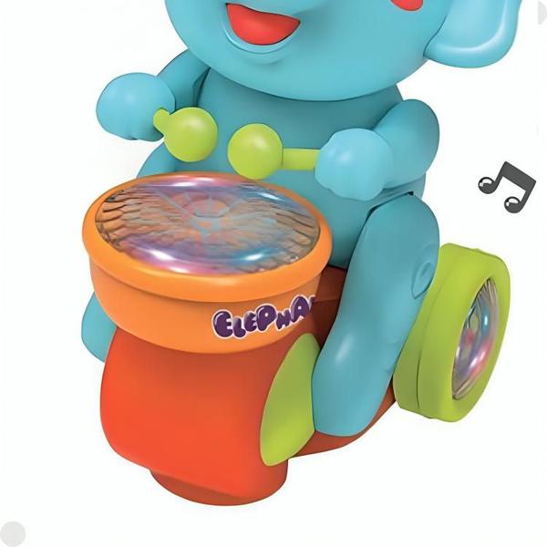 Imagem de Brinquedo Elefante Musical Azul 1801 - Braskit