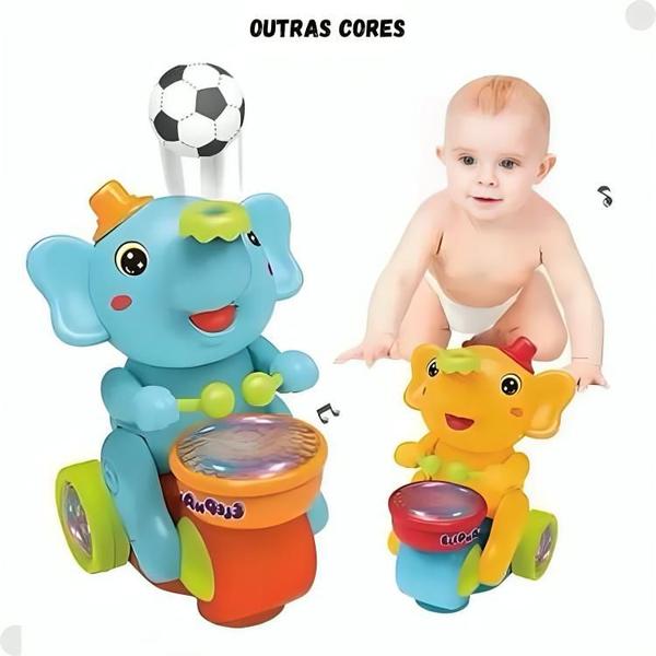 Imagem de Brinquedo Elefante Musical Azul 1801 - Braskit