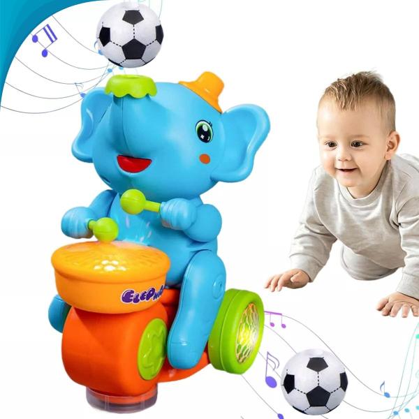 Imagem de Brinquedo Elefante Musical Equilibrista Com Luz E Som Para Criança Divertido E Interativo Entrega Rapida