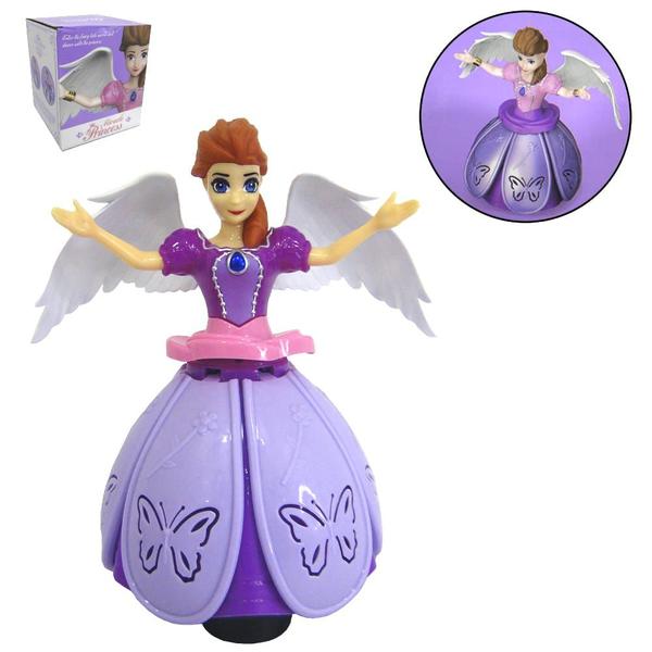 Brinquedo fada brilhante musical com luzes e giratória - TOYS Imagem de Brinquedo fada brilhante musical com luzes e giratória