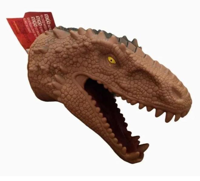 Imagem de Brinquedo Fantoche Cabeça Dinossauro T-rex - Tiranossauro - Adijomar