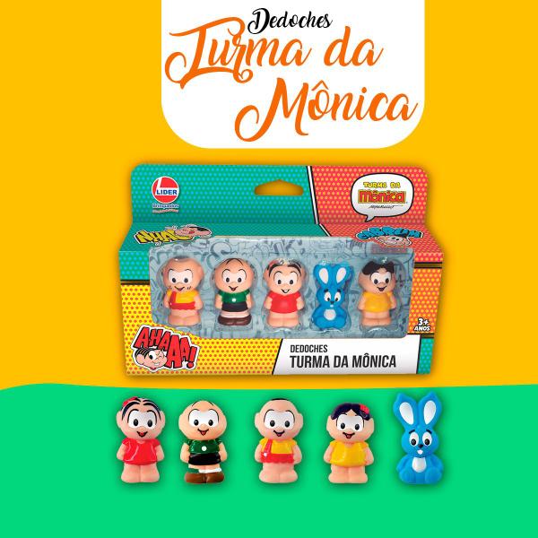 Imagem de Brinquedo Fantoche Dedoches Turma Da Mônica Líder Brinquedos