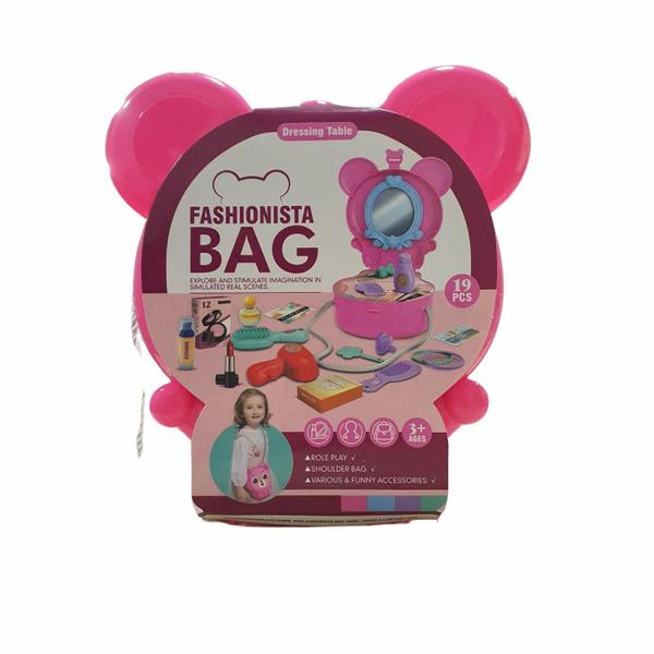 Imagem de Brinquedo Fashionista Bag Rosa com 19 Peças