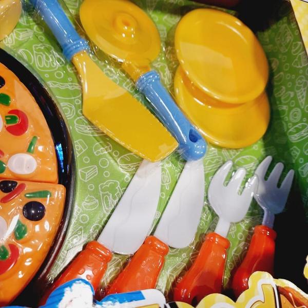 Imagem de Brinquedo Fast Food Infantil Pizza Lanches Doce 9007 Braskit