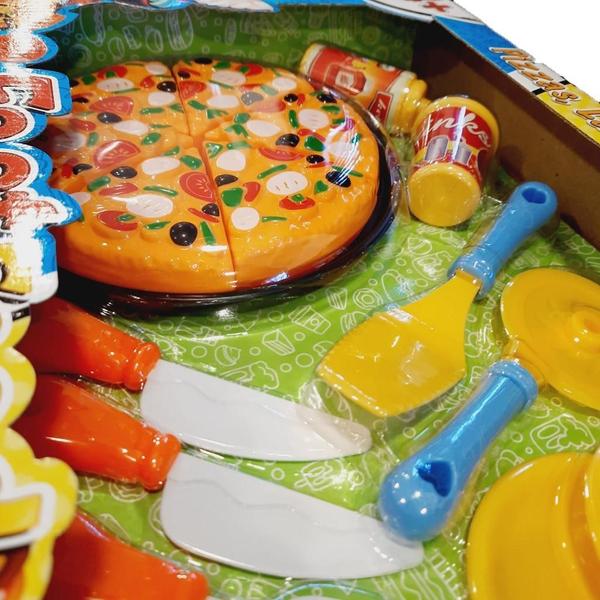 Imagem de Brinquedo Fast Food Infantil Pizza Lanches Doce 9007 Braskit